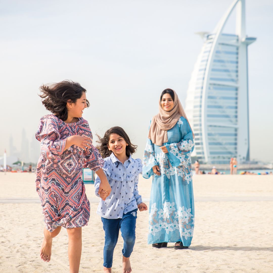 Nanny with children in Dubai